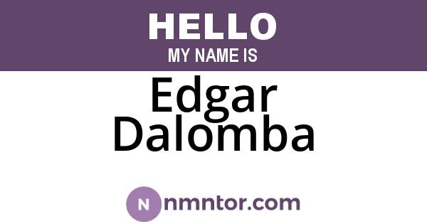 Edgar Dalomba