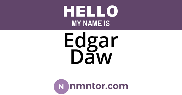 Edgar Daw