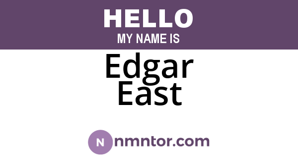 Edgar East