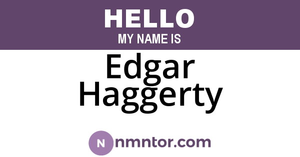 Edgar Haggerty