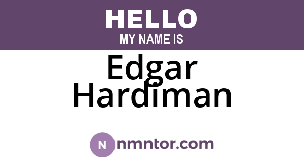 Edgar Hardiman