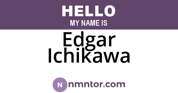 Edgar Ichikawa