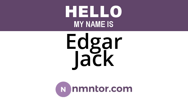 Edgar Jack