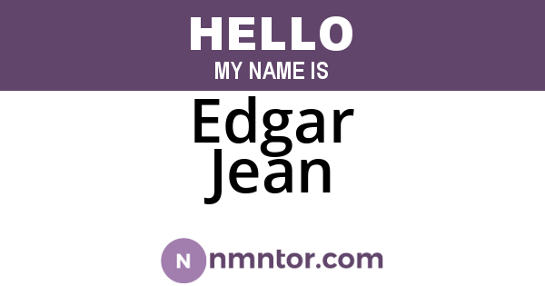 Edgar Jean