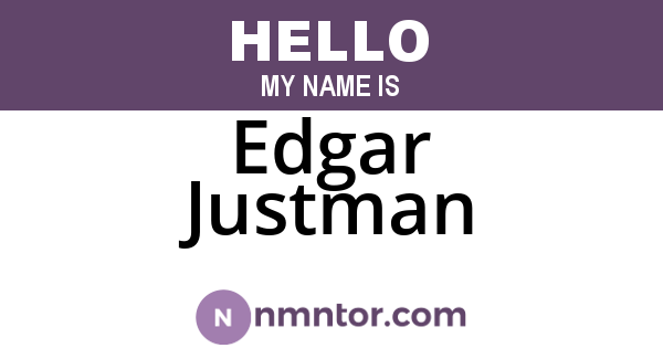 Edgar Justman