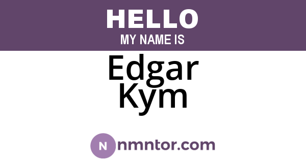 Edgar Kym
