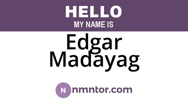 Edgar Madayag