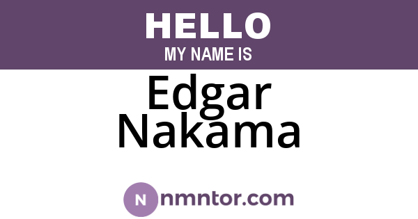 Edgar Nakama