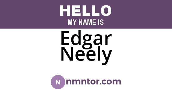 Edgar Neely