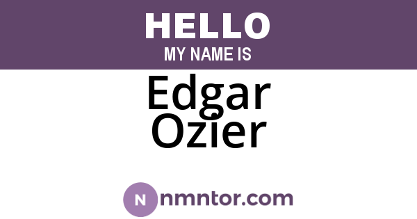 Edgar Ozier