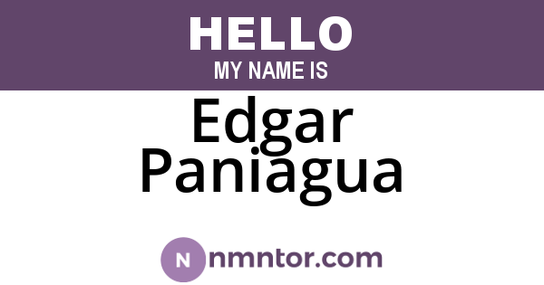 Edgar Paniagua