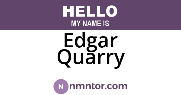 Edgar Quarry