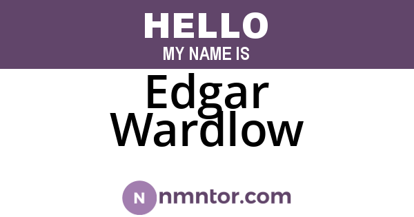 Edgar Wardlow