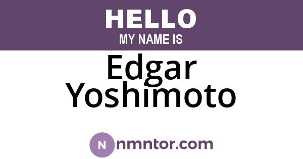 Edgar Yoshimoto