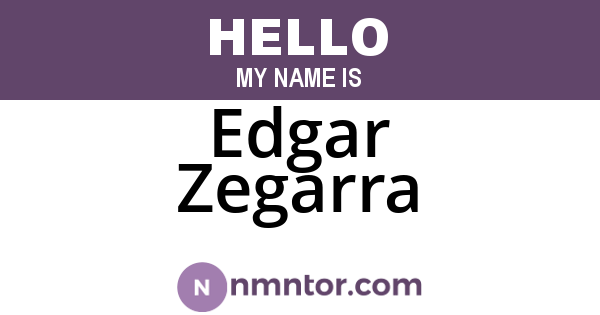 Edgar Zegarra