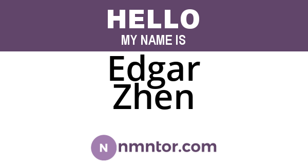 Edgar Zhen