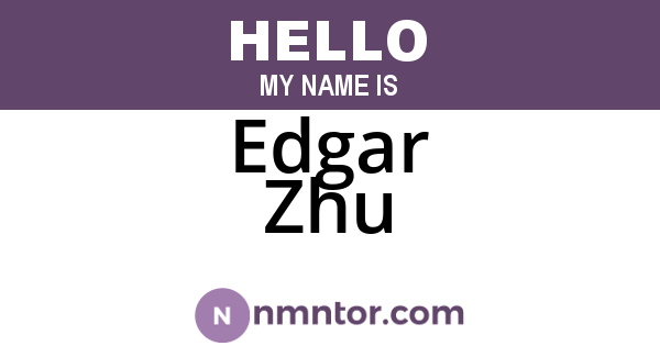 Edgar Zhu