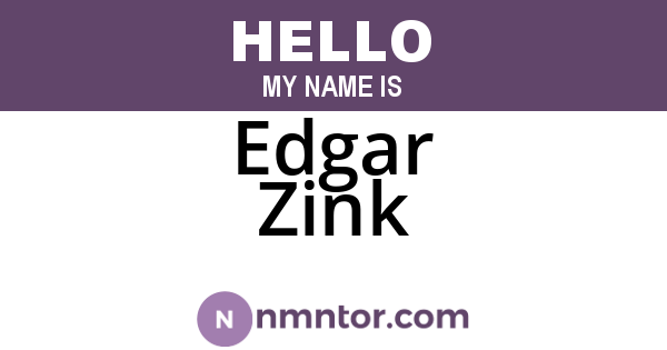 Edgar Zink