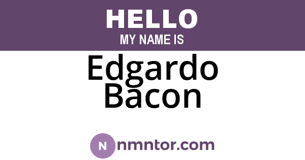 Edgardo Bacon