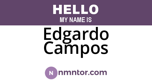 Edgardo Campos