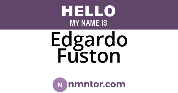 Edgardo Fuston