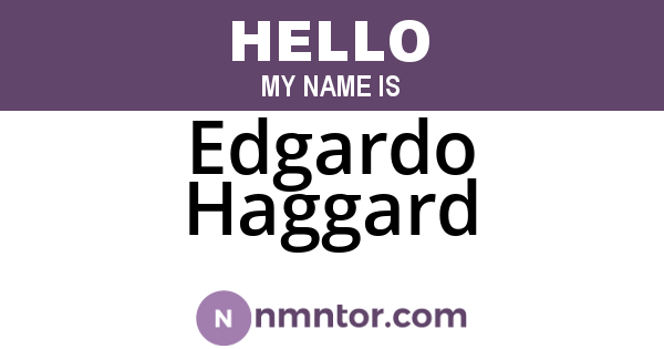 Edgardo Haggard