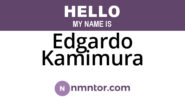Edgardo Kamimura