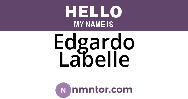 Edgardo Labelle