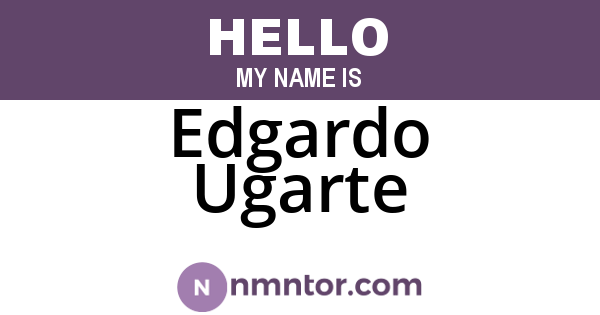 Edgardo Ugarte