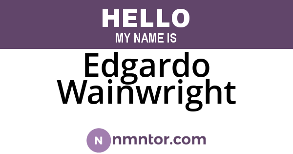 Edgardo Wainwright