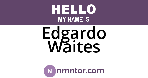 Edgardo Waites