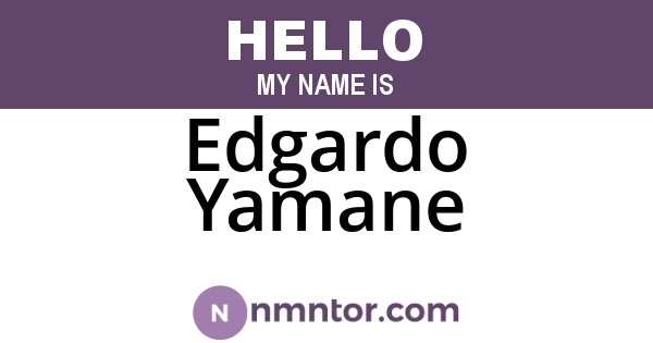 Edgardo Yamane