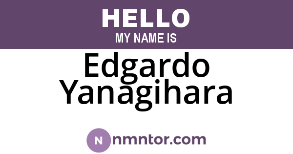 Edgardo Yanagihara