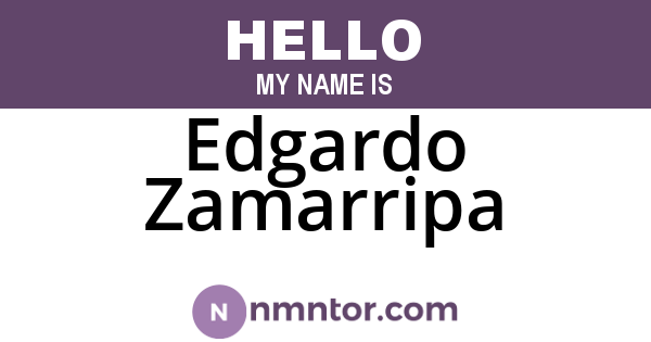 Edgardo Zamarripa