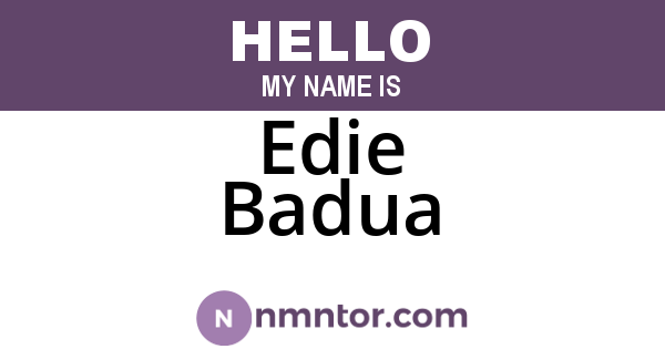 Edie Badua