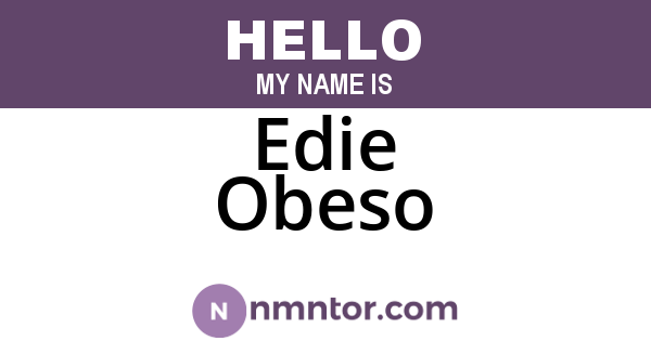 Edie Obeso