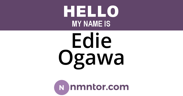 Edie Ogawa