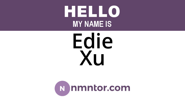 Edie Xu