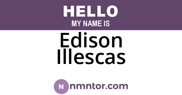 Edison Illescas