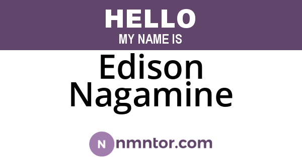 Edison Nagamine