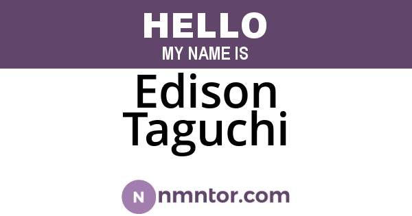Edison Taguchi