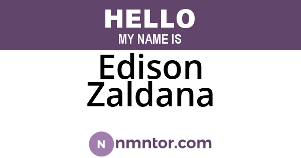 Edison Zaldana