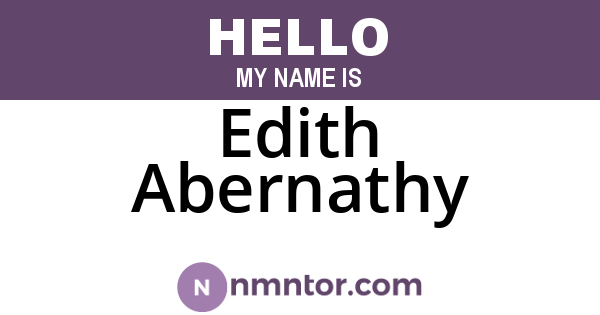 Edith Abernathy