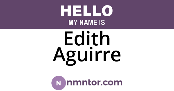 Edith Aguirre