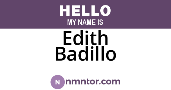 Edith Badillo