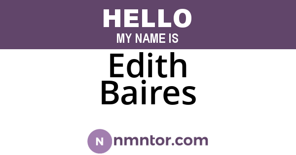 Edith Baires