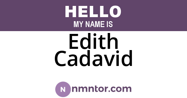 Edith Cadavid