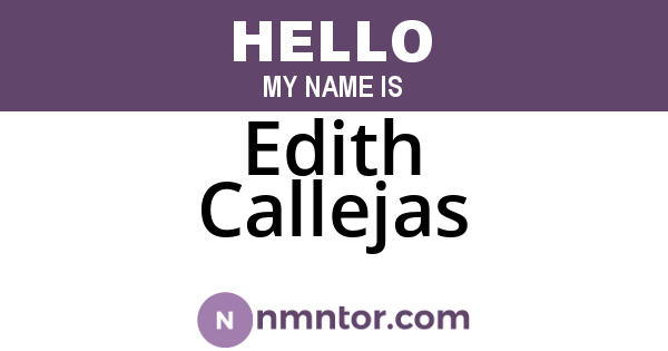 Edith Callejas