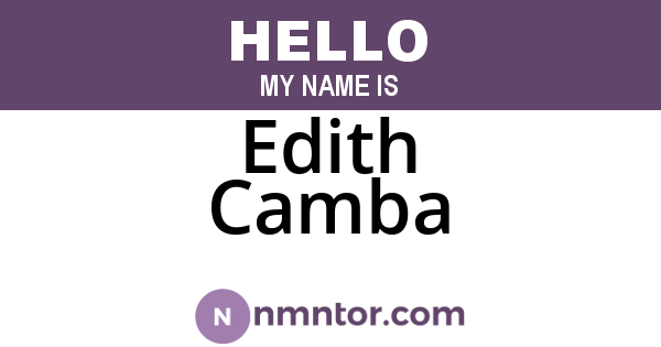 Edith Camba