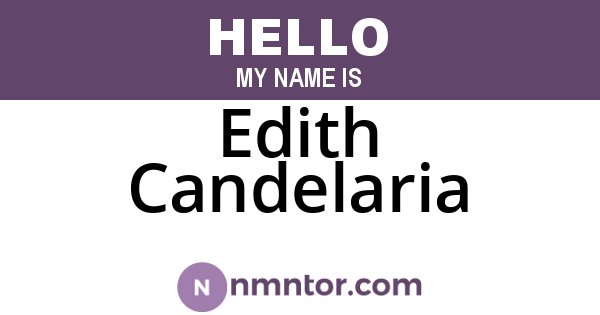 Edith Candelaria